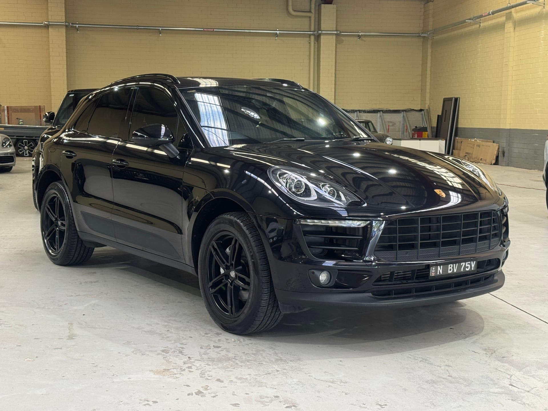 2017 Porsche Macan in Black — exterior rear