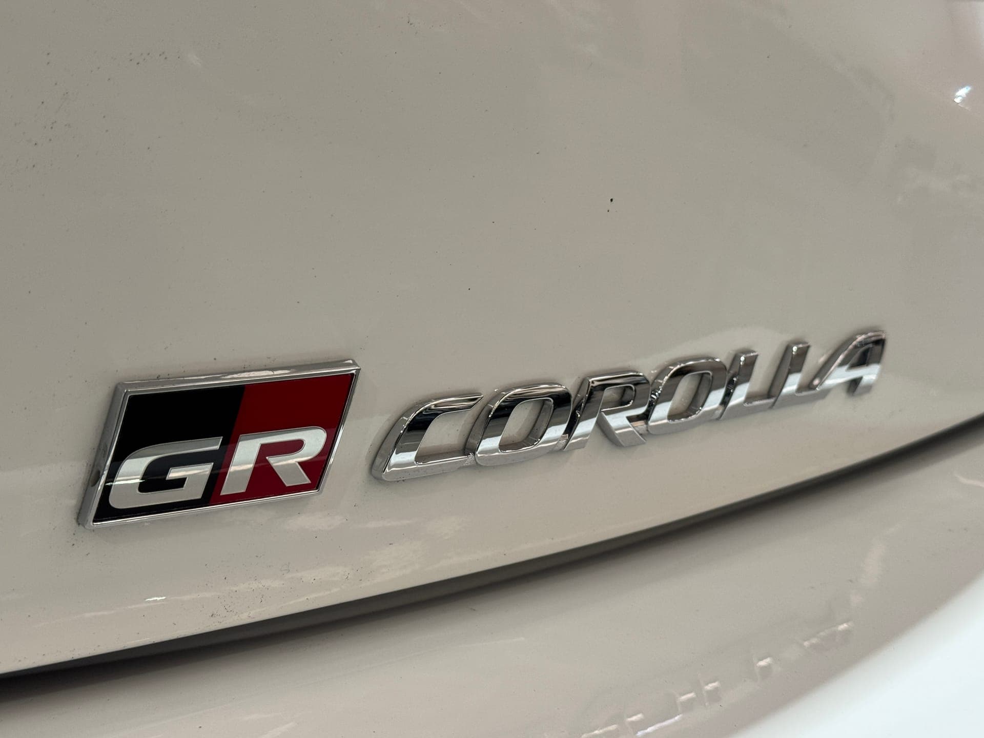 2023 Toyota GR Corolla GTS in White — rear seats