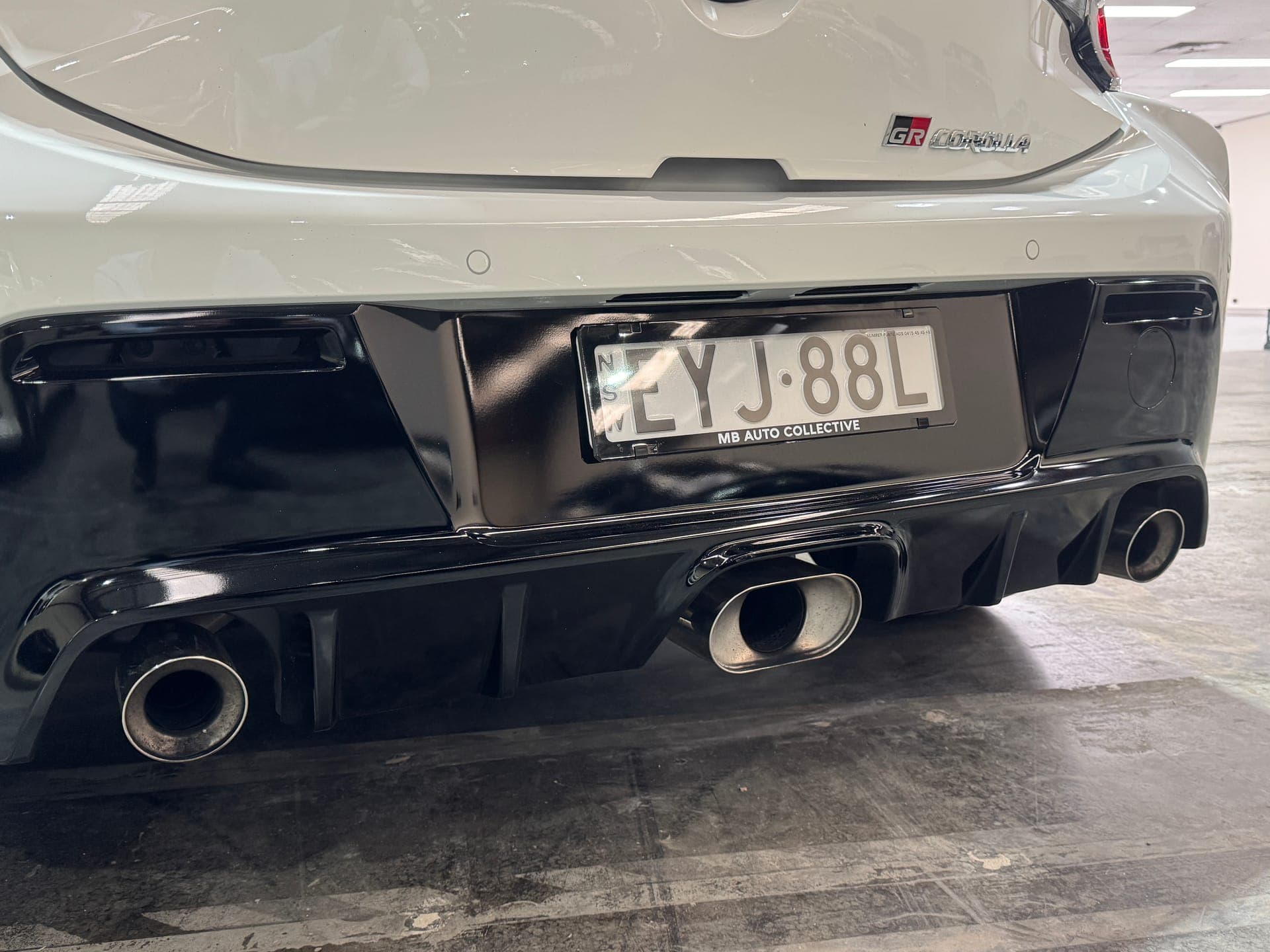 2023 Toyota GR Corolla GTS in White — boot