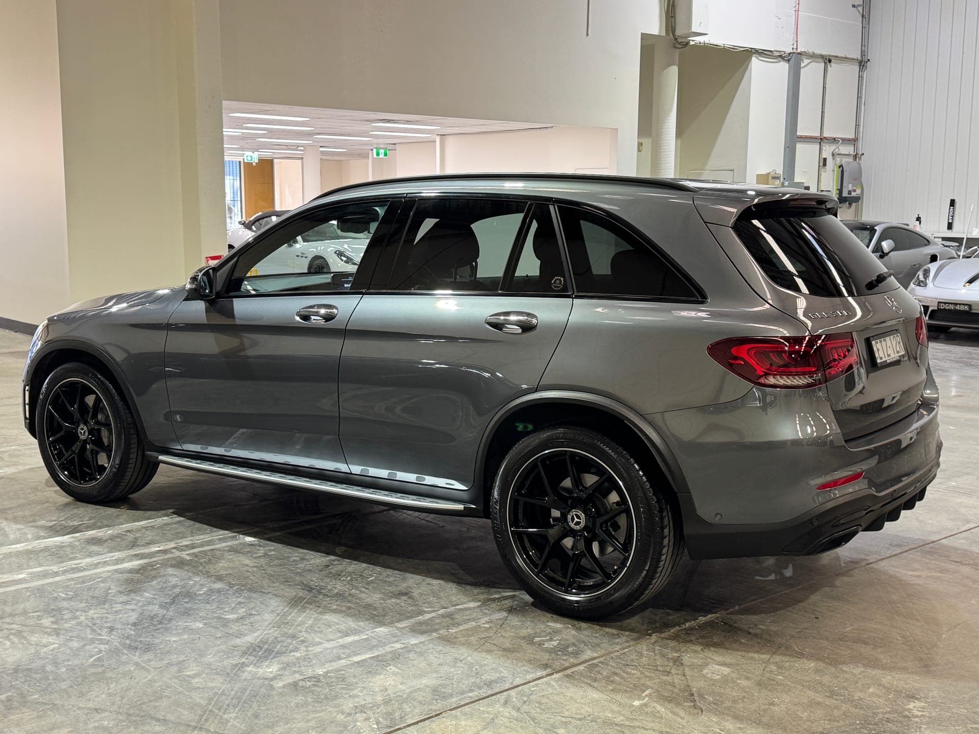 2022 Mercedes-Benz GLC 300 4MATIC in Grey — rear seats