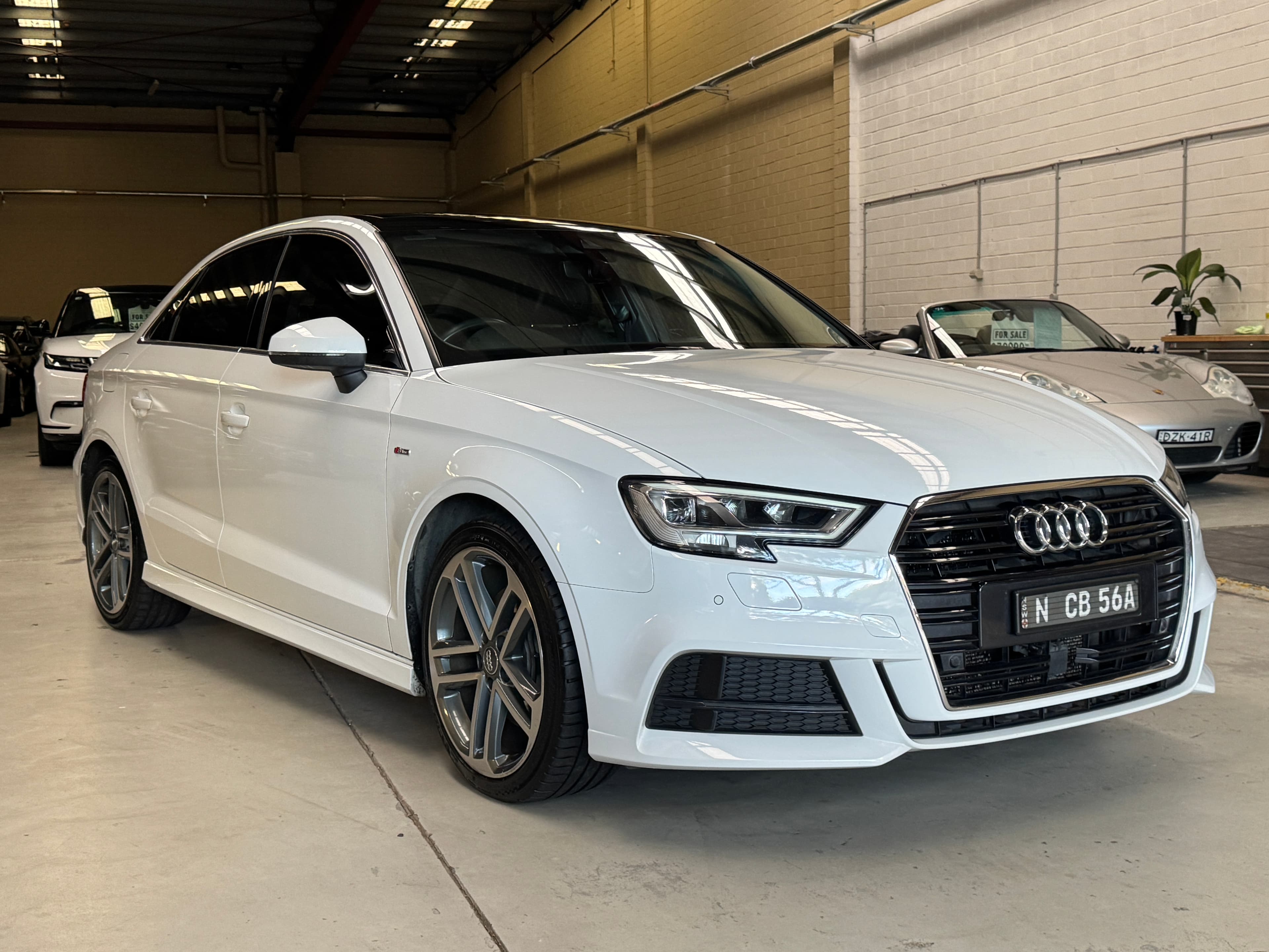 2020 Audi A3 40 TFSI S Line Plus 8V MY20 in White — exterior rear