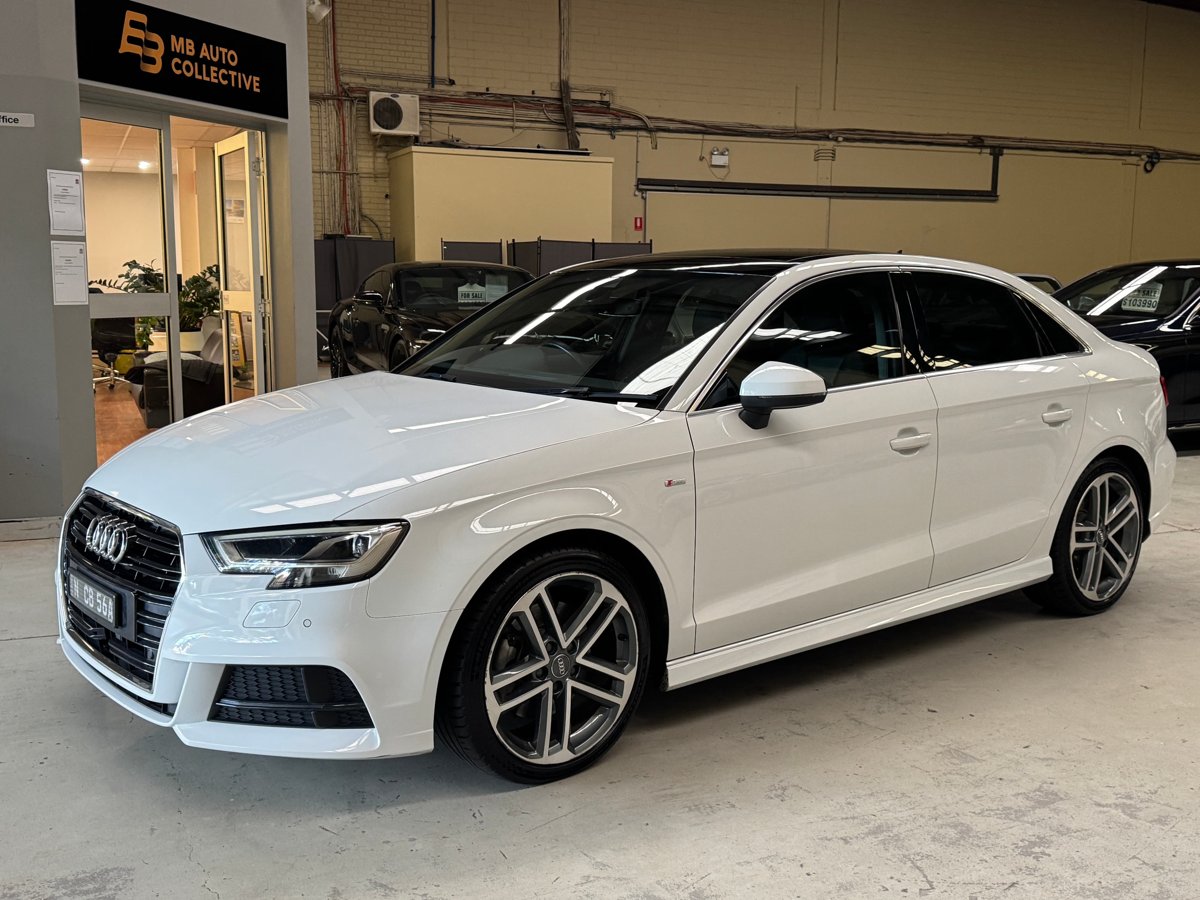2020 Audi A3 40 TFSI S Line Plus 8V MY20 in White — infotainment