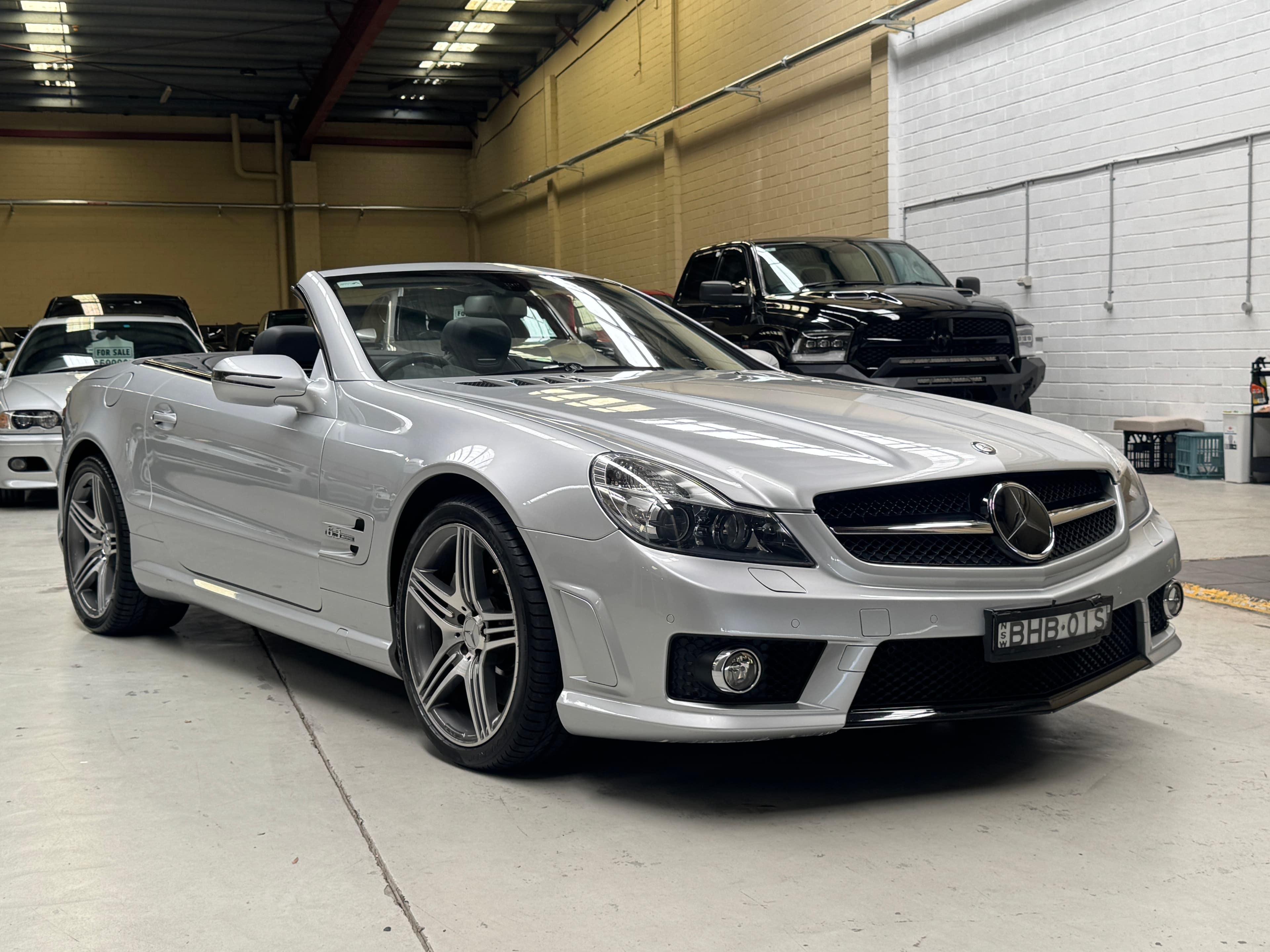 2008 Mercedes-Benz SL 63 AMG R230 08 Upgrade in Silver — exterior rear
