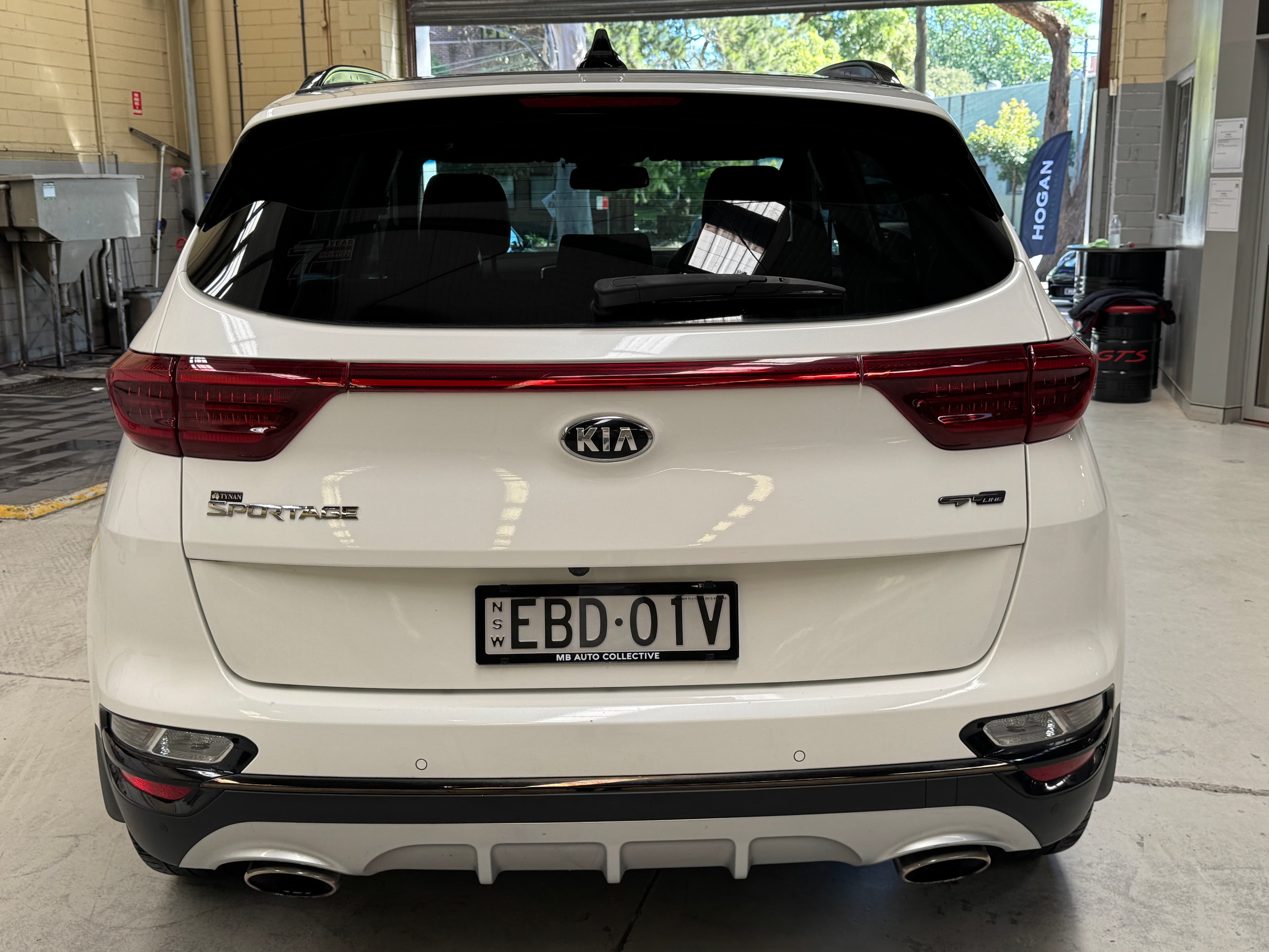 2019 Kia Sportage GT Line in White — rear seats